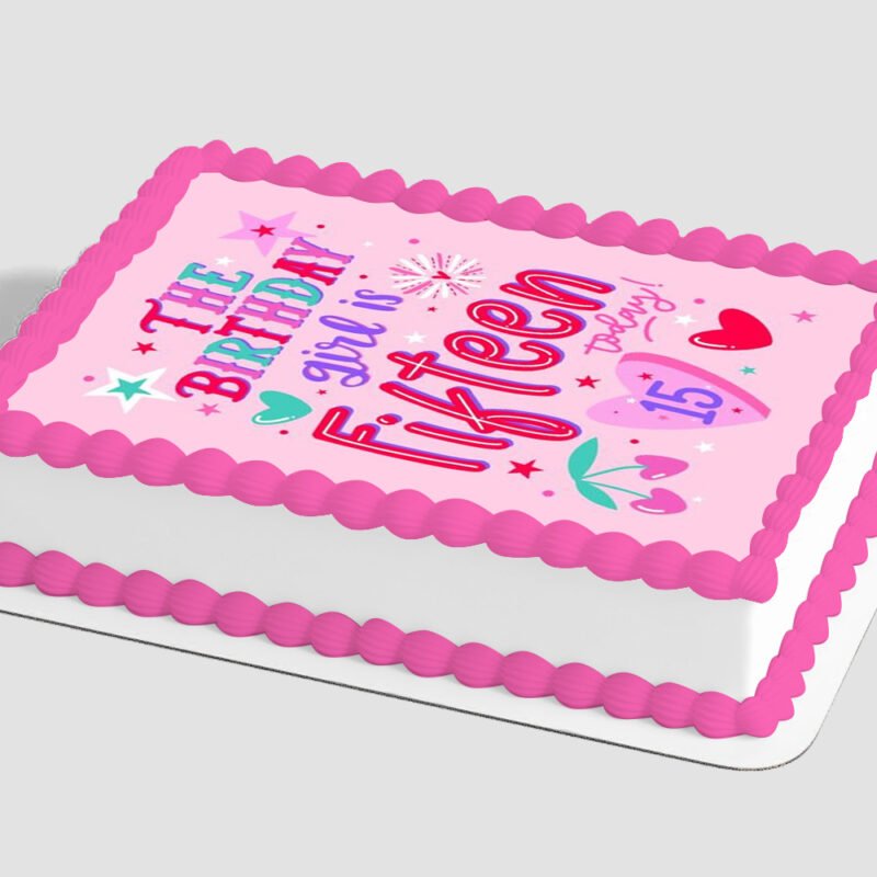 Fashionable 15 Edible Image® by PhotoCake® Frame