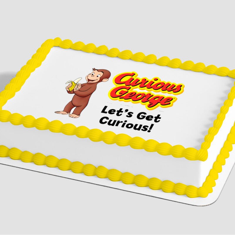Curious George® Let's Celebrate Edible Image® by PhotoCake®