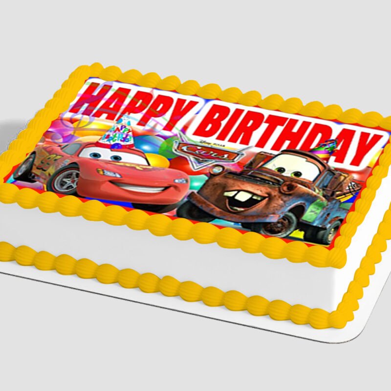 Disney and Pixar's Cars Lightning McQueen & Mater Edible Image® by PhotoCake®
