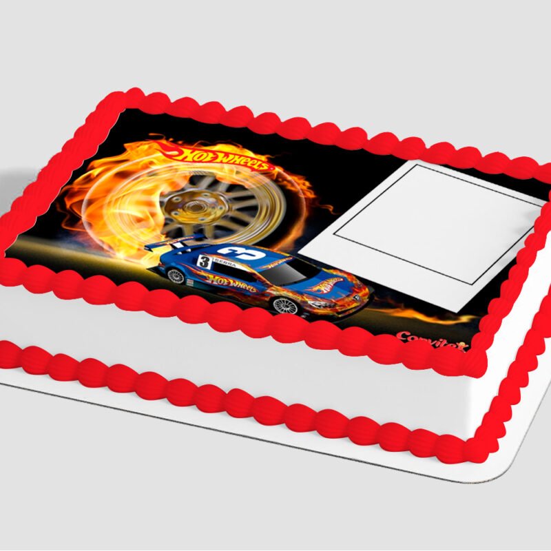 Hot Wheels™ Take the Road Edible Image® by PhotoCake® Frame