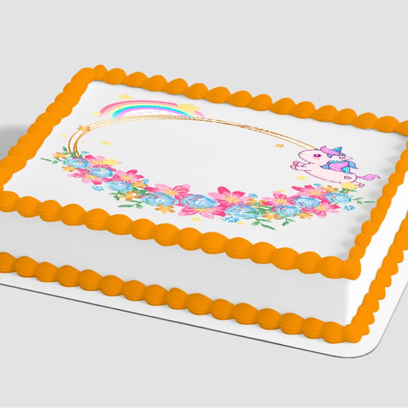 Magical Unicorn Edible Image® by PhotoCake® Frame