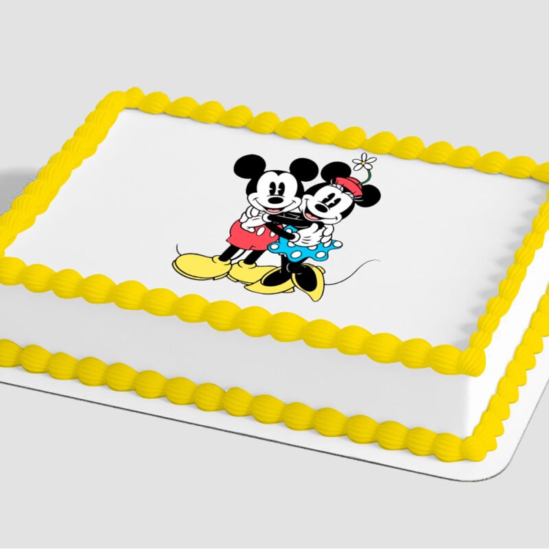 Mickey Mouse and Minnie Mouse Classic Edible Image® by PhotoCake®