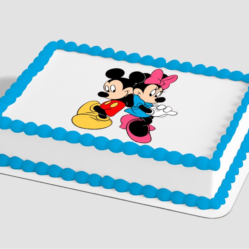 Mickey Mouse and Minnie Mouse Edible Image® by PhotoCake®