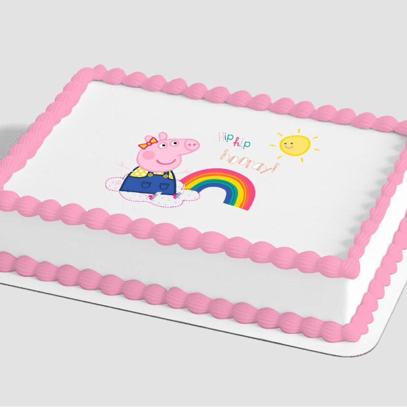 Peppa Pig™ Hip Hip Hooray Edible Image® by PhotoCake®