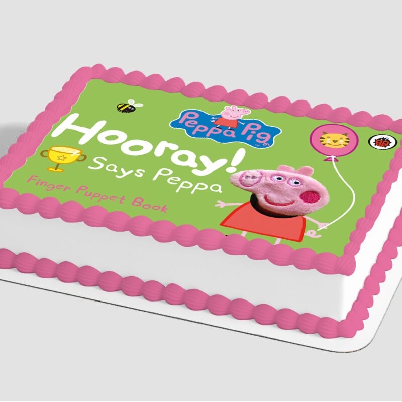 Peppa Pig™ Hooray!! Edible Image® by PhotoCake®