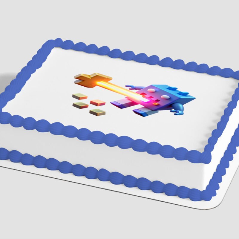 Robot Blocks Edible Image® by PhotoCake®
