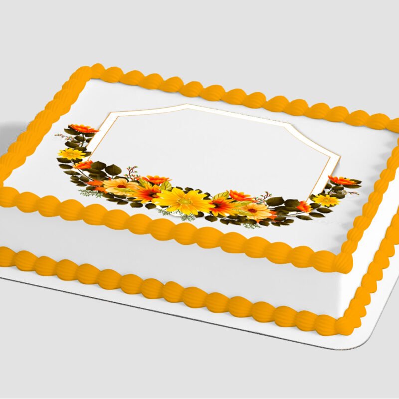 Rustic Fall Edible Image® by PhotoCake® Frame