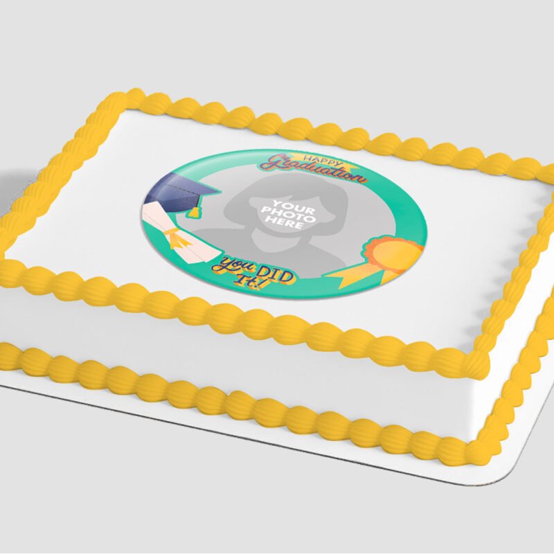 You Did It! Edible Image® by PhotoCake® Frame